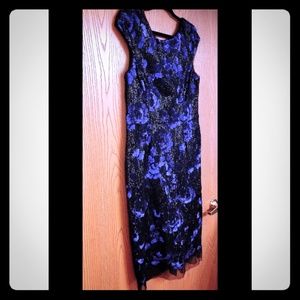 Vera Wang Sequin sheath dress